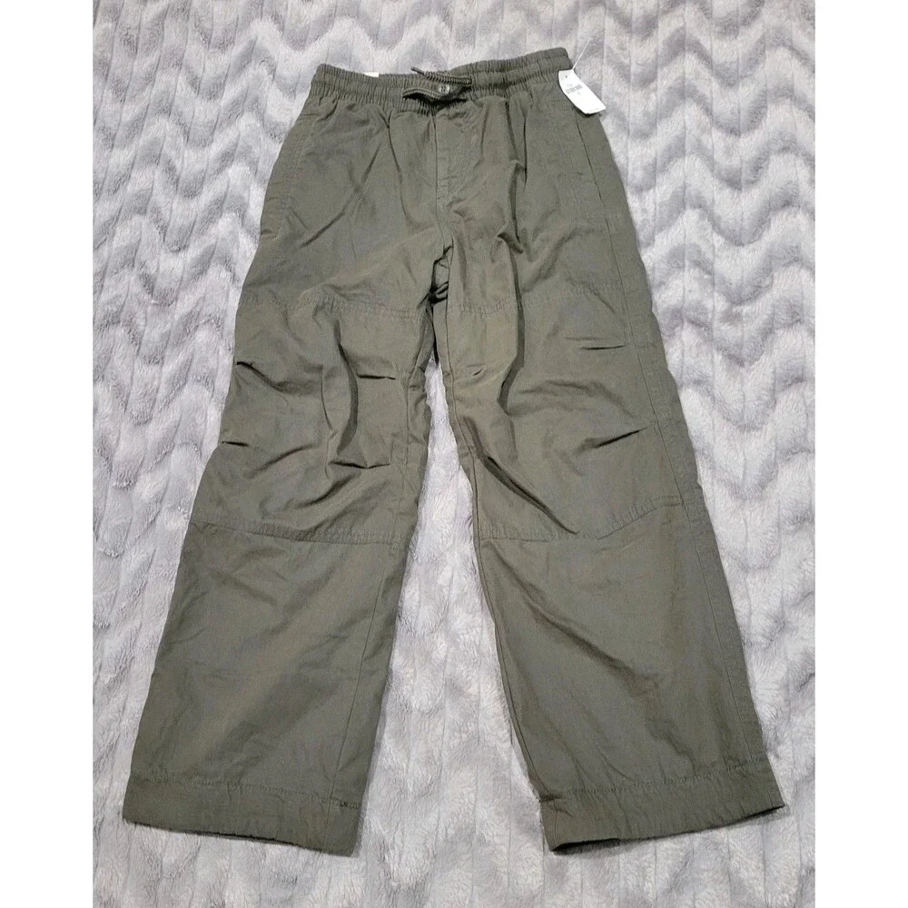 Gap Kids Boys Size 8 Green Lined Nylon Blend Pull On Pants NWT
